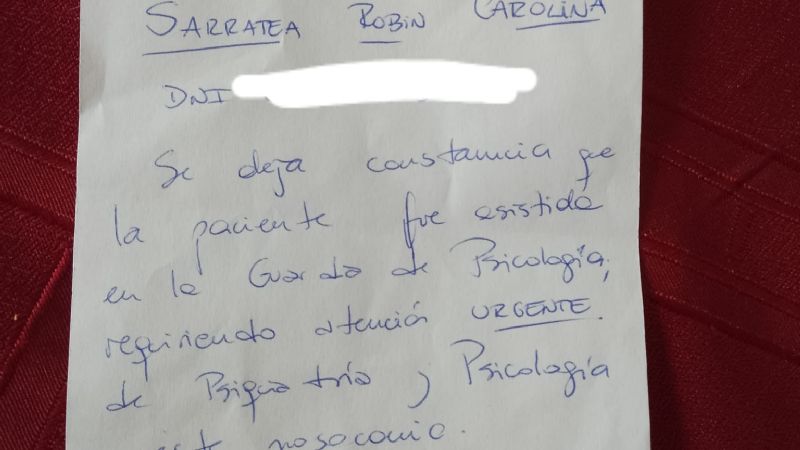 Dramático pedido de auxilio de una paciente del Hospital San Juan Bautista
