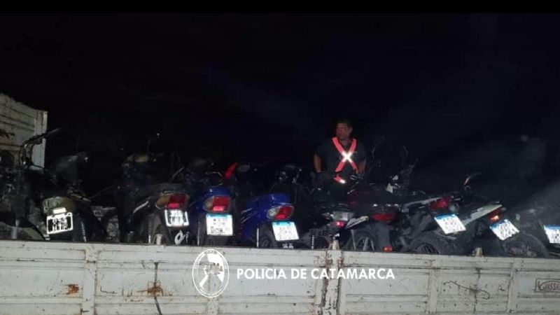 Secuestraron 11 motos durante un control vehicular