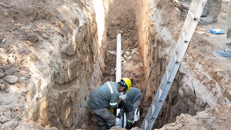 Mejora en la red de cloacas