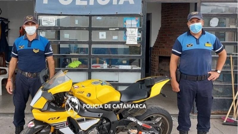 Secuestran una una costosa moto en Nueva Coneta