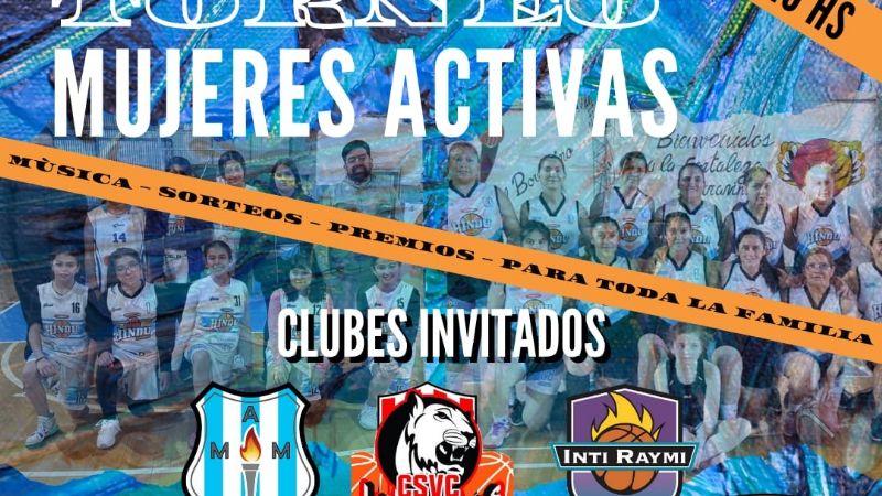 Torneo "Mujeres Activas" de básquet femenino