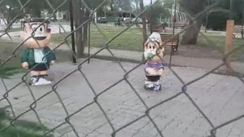 Alambraron a Mafalda y sus amigos