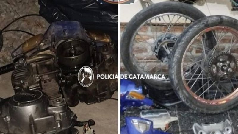 Encuentran motopartes en el Río del Valle