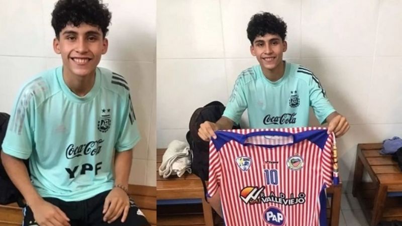 Franco Chasampi en la Selección Sub17 de Futsal
