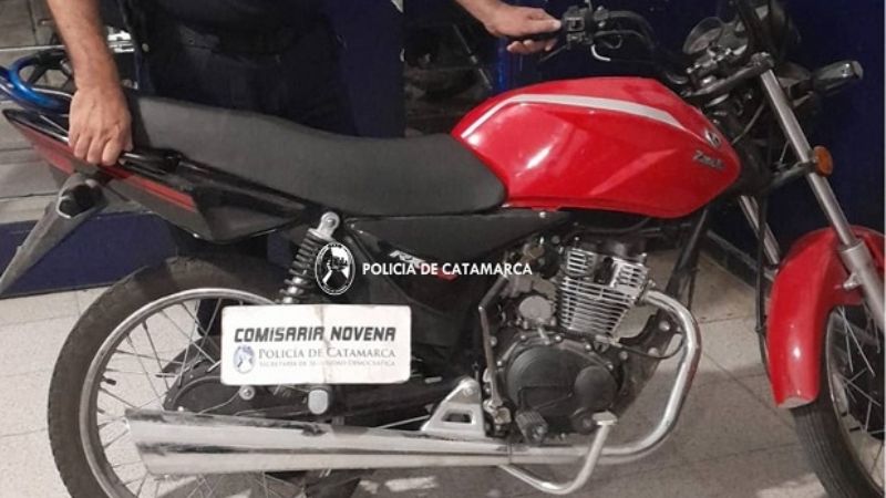 Secuestraron una motocicleta abandonada