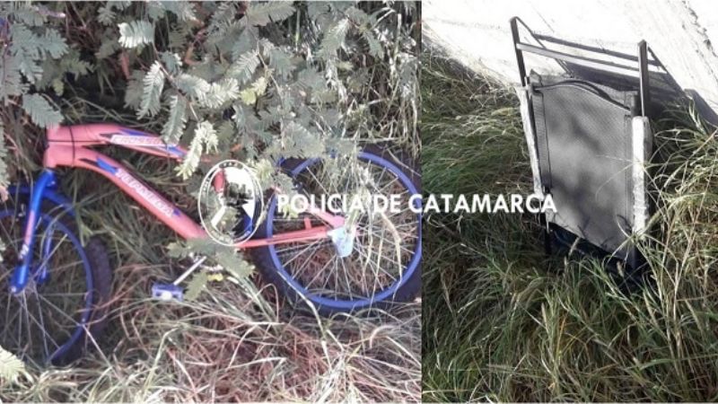 En un sitio baldío encuentran cosas robadas