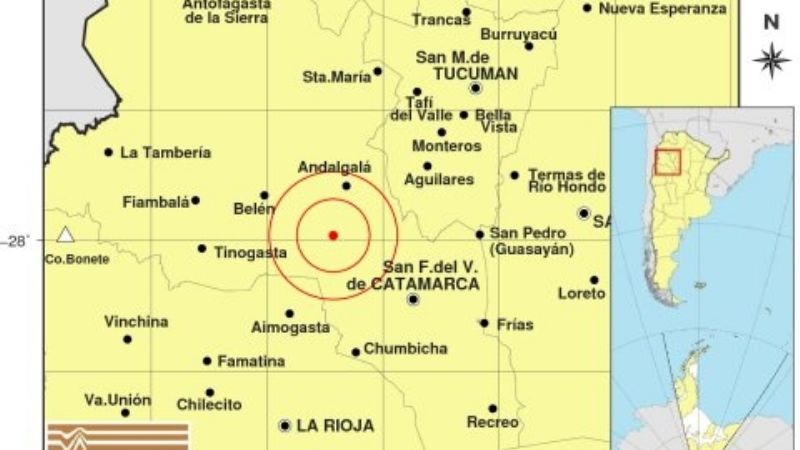 Reportaron otro sismo