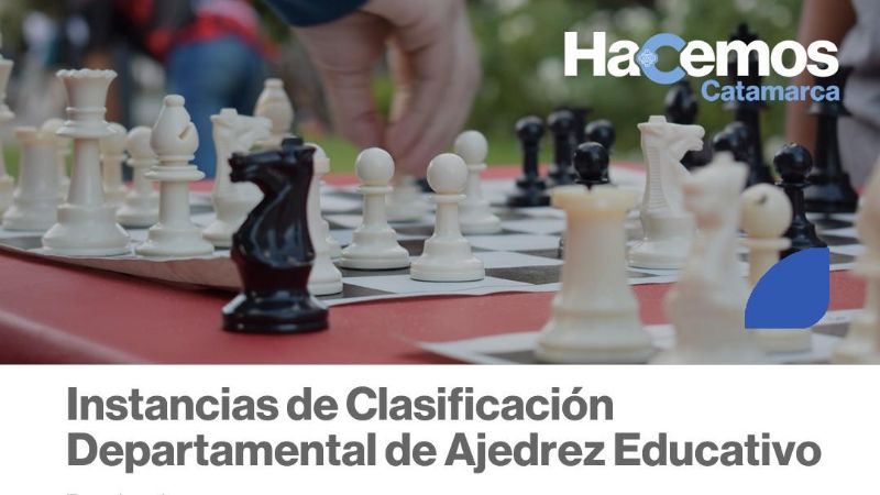 Inscripciones abiertas para participar en la instancia clasificatoria de Ajedrez Educativo