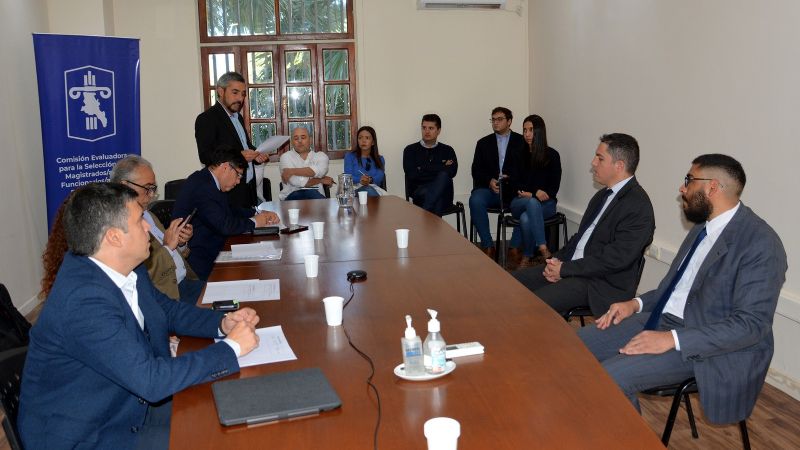 Realizaron entrevista a postulantes para cargos judiciales