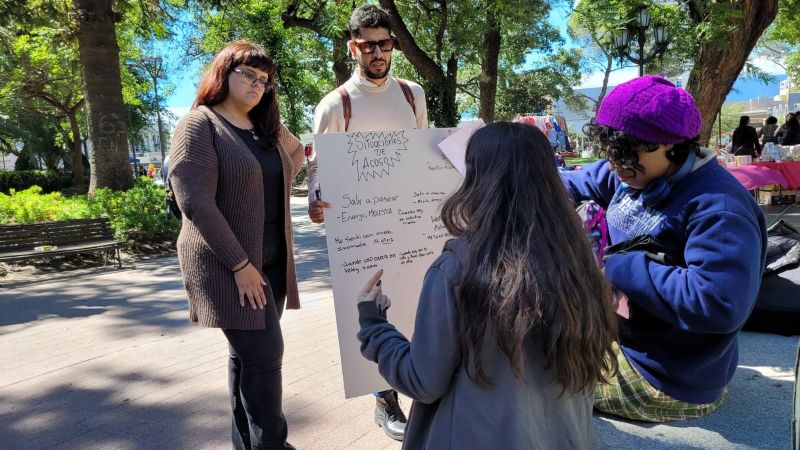 Desarrollaron actividades de concientización contra el acoso callejero
