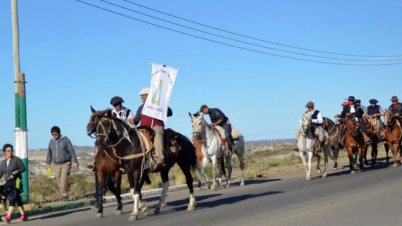 Homenaje de gauchos a la Virgen: dispositivo de seguridad