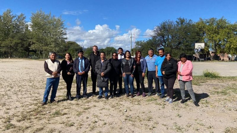 Programación y Mantenimiento Edilicio visitó la Escuela Secundaria Nº78 de Santa María