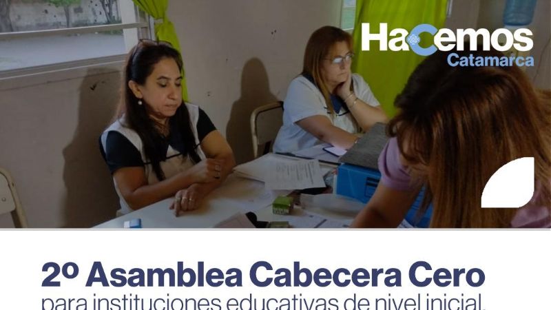 2º Asamblea Cabecera Cero para instituciones educativas