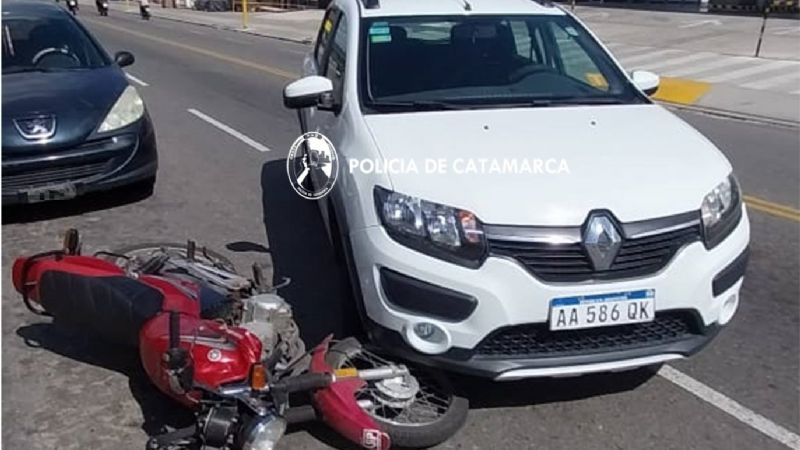 Sufrió lesiones en un siniestro vial