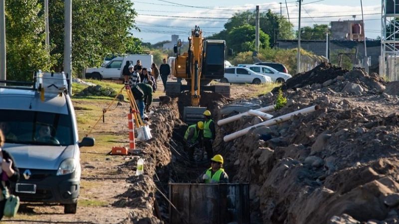 Recorrida por obra de cloacas