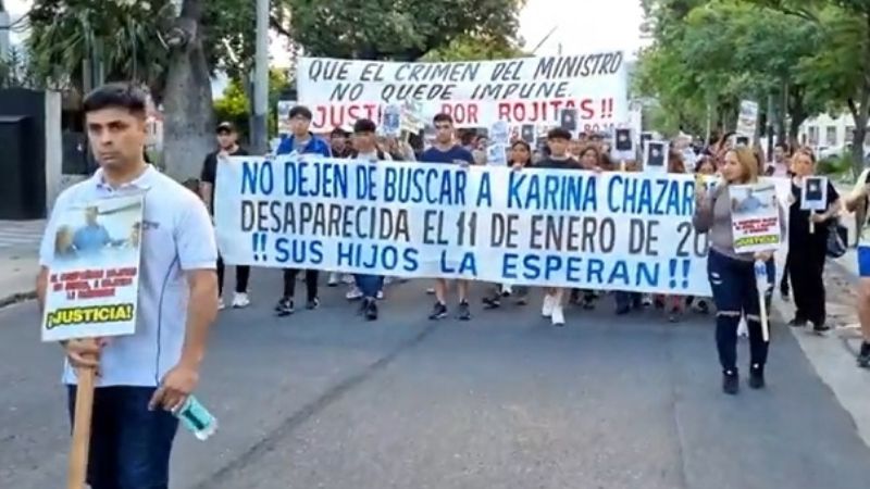 Marcharon por Juan Carlos Rojas, Karina Chazarreta y Cristina Agüero