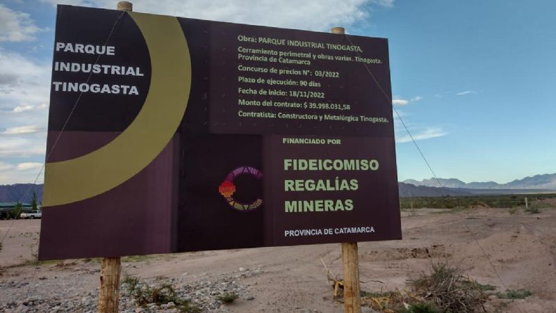 Formalizan la entrega de los terrenos del Parque Industrial a Tinogasta
