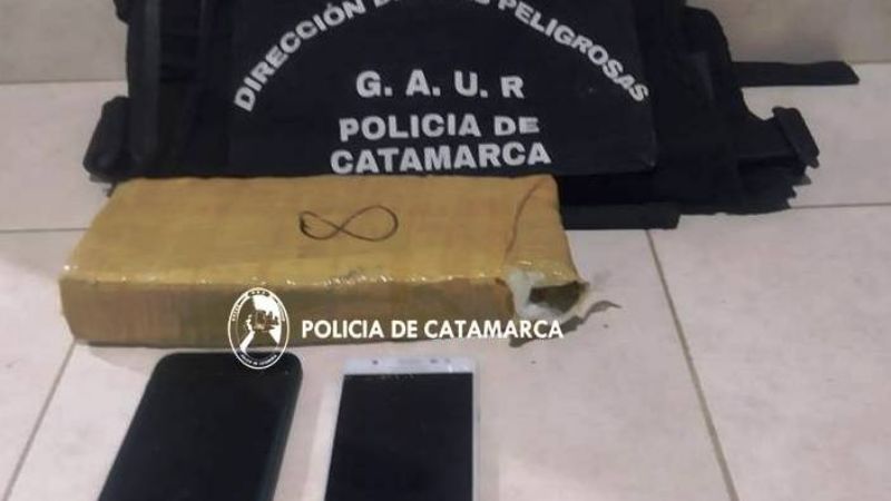 Secuestraron un kilo de marihuana