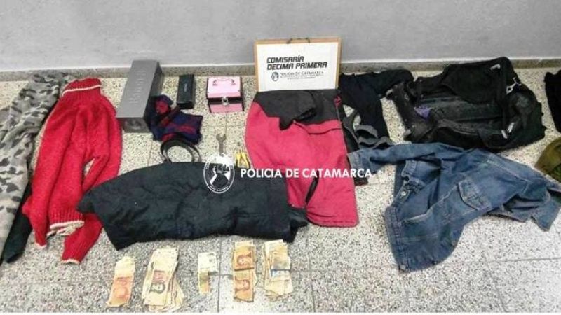 Lo agarraron con un botin robado