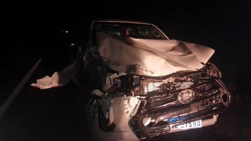 Senador volvía a Catamarca y chocó contra un animal en la ruta