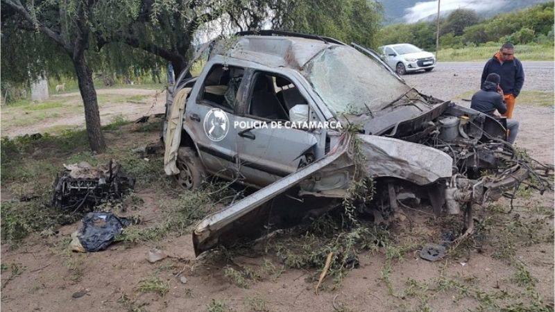 Vuelco en Ruta Nacional N°38