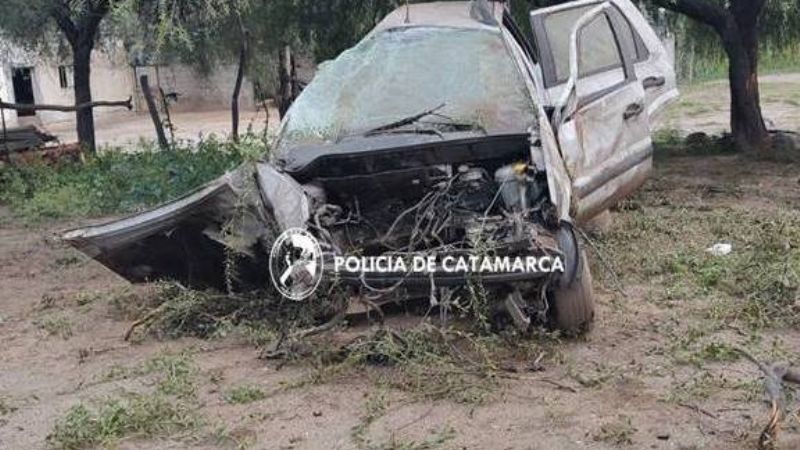 Vuelco en Ruta Nacional N°38