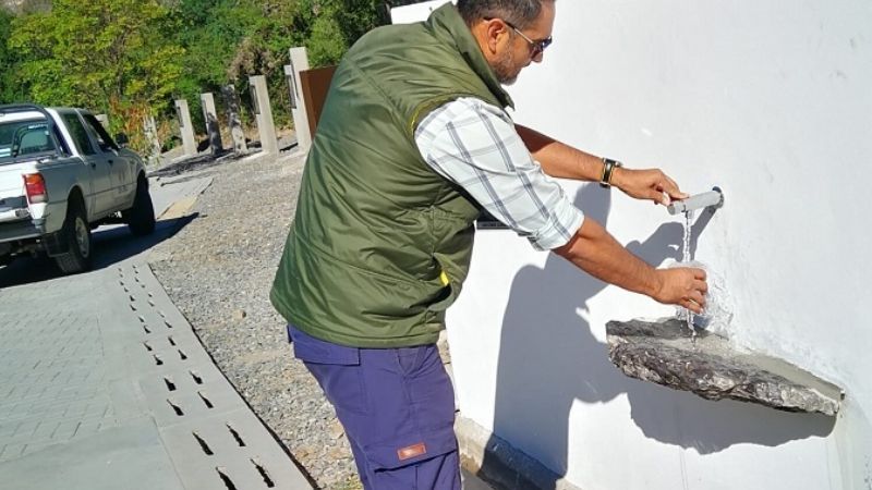 Control de agua en las fiestas marianas