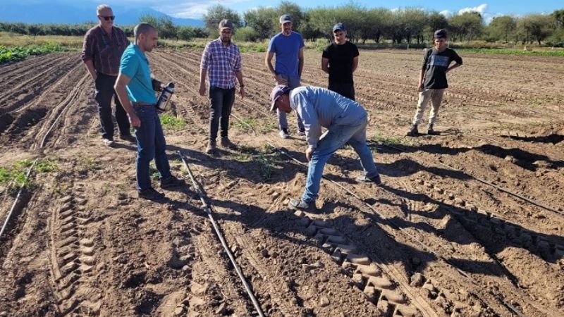 Capacitación en riego por goteo