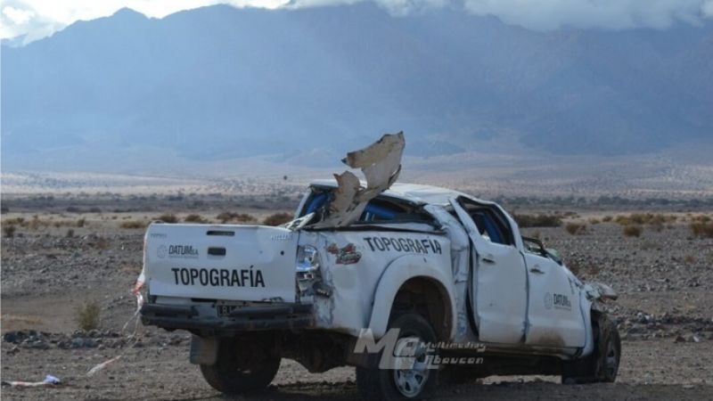 Volcó una camioneta en el ingreso a Fiambalá