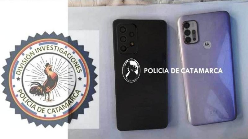 La policia logró recuperar celulares robados