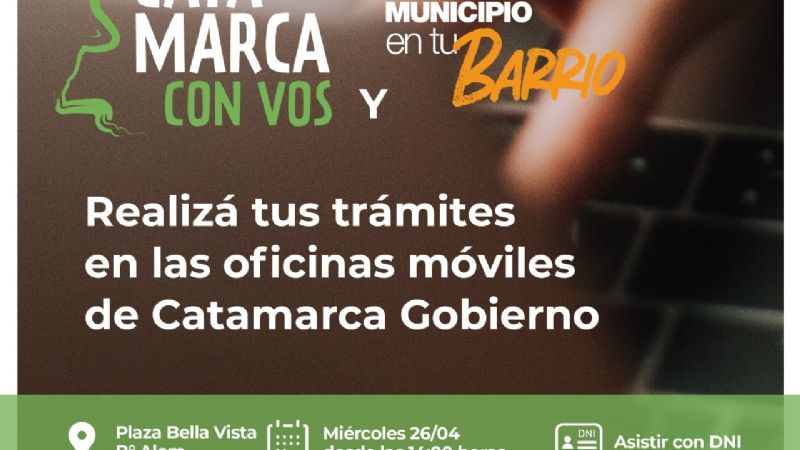 "Catamarca con Vos" y el "Municipio en tu Barrio", en el Barrio Alem