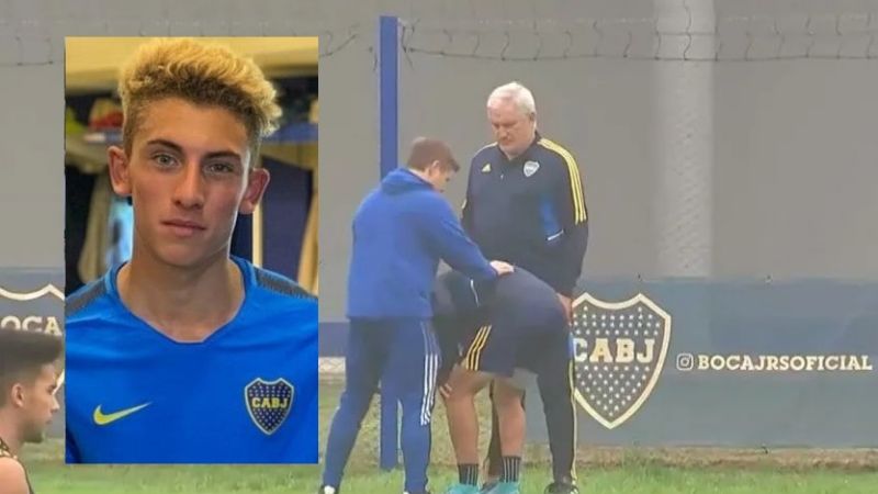 El hijo del “Cata” Díaz se lesionó en la práctica de Boca