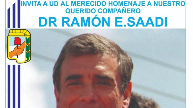Homenaje a Ramón Saadi en la sede del PJ