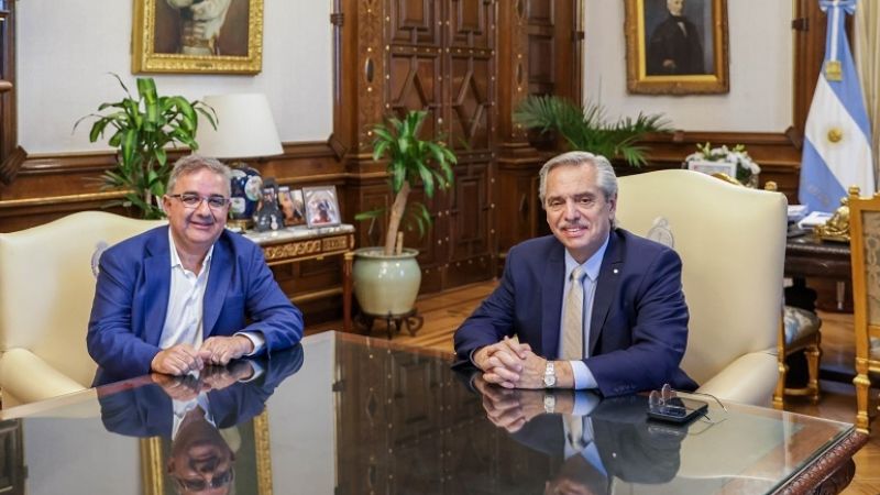 Jalil se reunió en la Rosada con Alberto Fernández