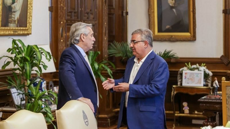Jalil se reunió en la Rosada con Alberto Fernández