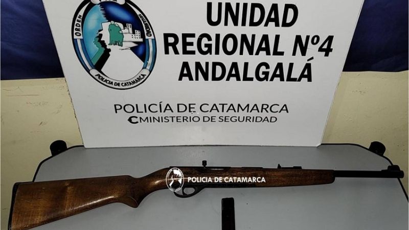 Secuestran un arma de fuego en Andalgalá