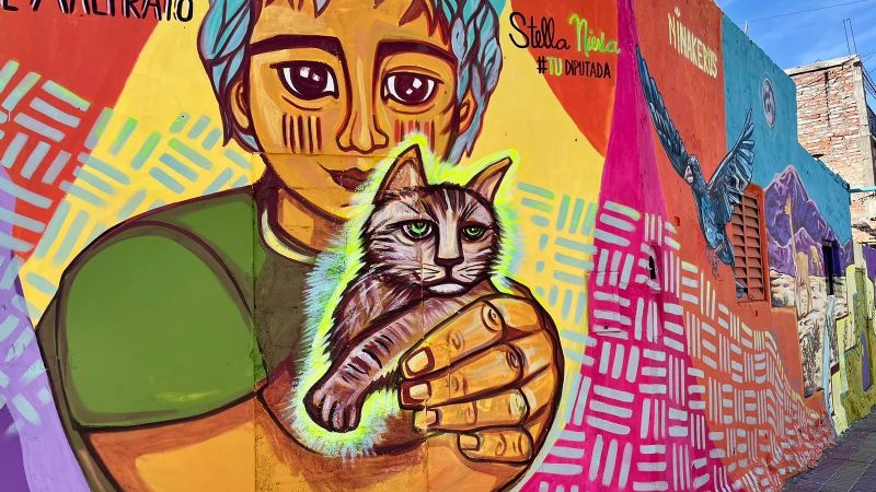 Un mural para decir NO al maltrato animal