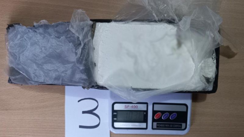 Llevaba 3 kilos de cocaína para Santa María