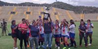 LAS SANTAMARIANAS de Estrella del Sur, primeras campeonas provinciales de fútbol femenino.