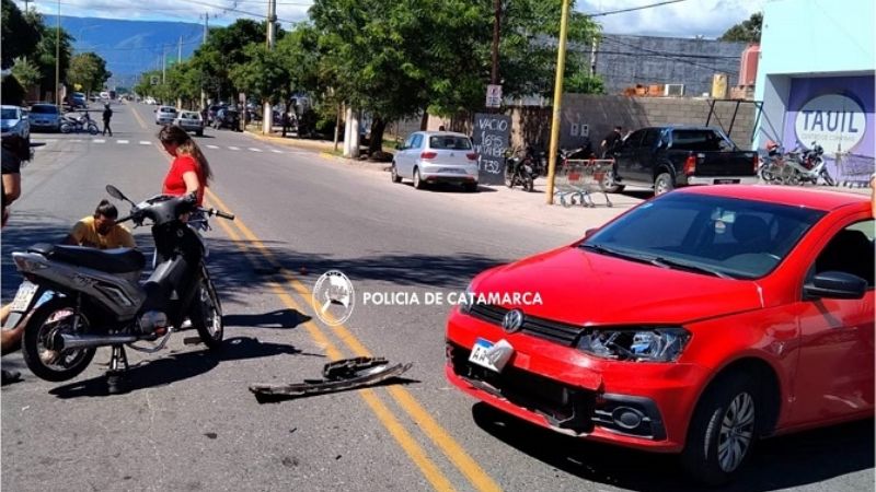 Motociclista lesionado