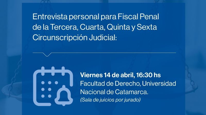 Los ciudadanos podrán interrogar a los postulantes para fiscal penal
