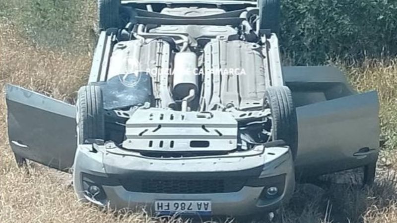 Heridos en un vuelco en Huillapima