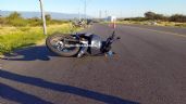 Motociclista chocó contra un poste