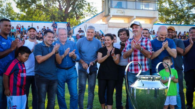La Liga Chacarera inauguró el nuevo sistema de riego de su cancha
