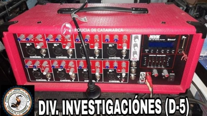 Recuperan una consola de sonido