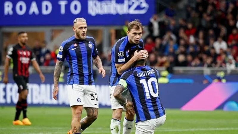 Inter venció 2-0 a Milan, en la “ida” de la “semi”