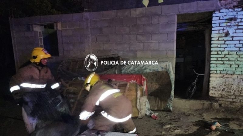 Vivienda sufrió daños por un incendio