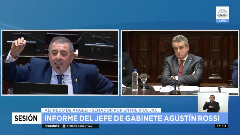 El jefe de Gabinete brinda su primer informe de gestión ante el Senado