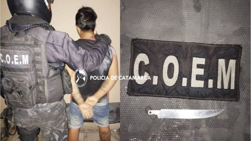 Ladrón sin éxito terminó en la comisaría