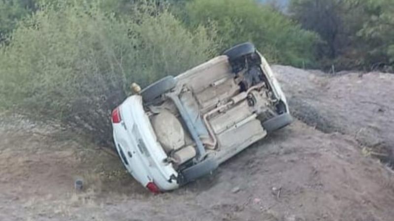 Volcó un auto en Pomán